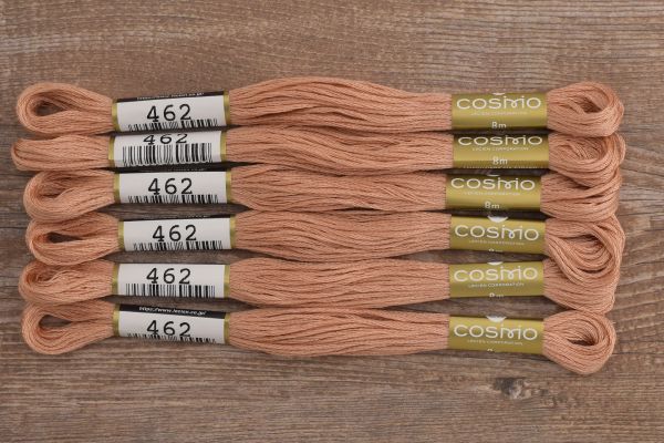 Мулине Lecien Cosmo, цв. 0462 / 6 мот. по 8 метров, в 6 сложений