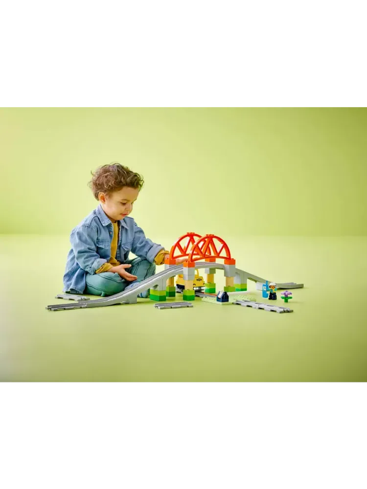 Конструктор DUPLO 10426 Железнодорожный мост и рельсы