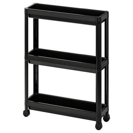 IKEA VESKEN  (ИКЕА ВЕСКЕН)  -  Тележка - чёрный 54х18х71 см