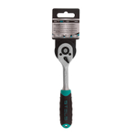 Ключ-трещотка 1/4", CrV, 72 зуба, с быстрым сбросом, матовый хром Stels