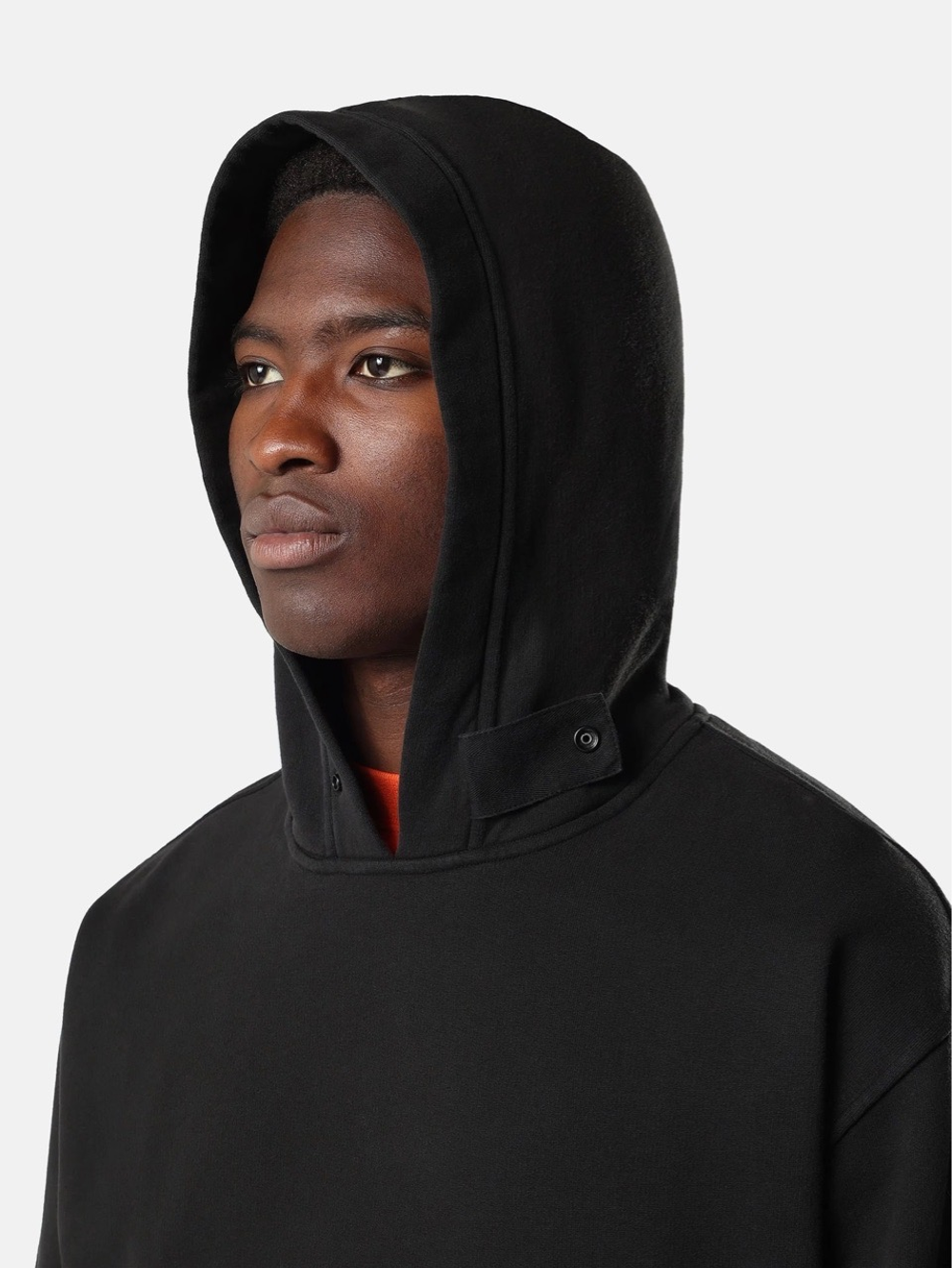 Худи Stone Island Oversized-fit 6100023 Brushed Organic Cotton Fleece Black