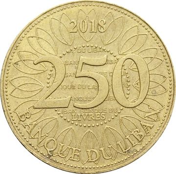 250 ливров 2018 Ливан