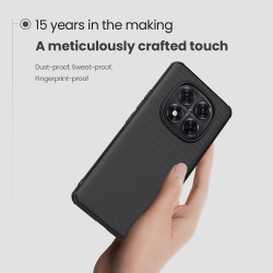 Чехол усиленный от Nillkin c встроенным круглым магнитом для Xiaomi Redmi Note 14 Pro+ 5G, серия Super Frosted Shield Pro Magnetic Case
