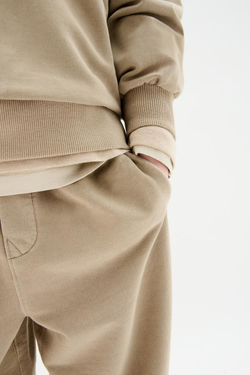 ZARA ОДНОТОННАЯ ТОЛСТОВКА НА МОЛНИИ, ПЕСОЧНЫЙ