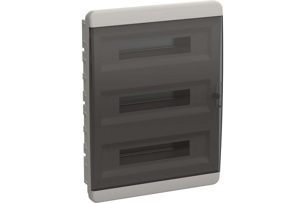 Корпус пластиковый ЩРВ-П-54 IP41 черная прозрачная дверь TEKFOR IEK