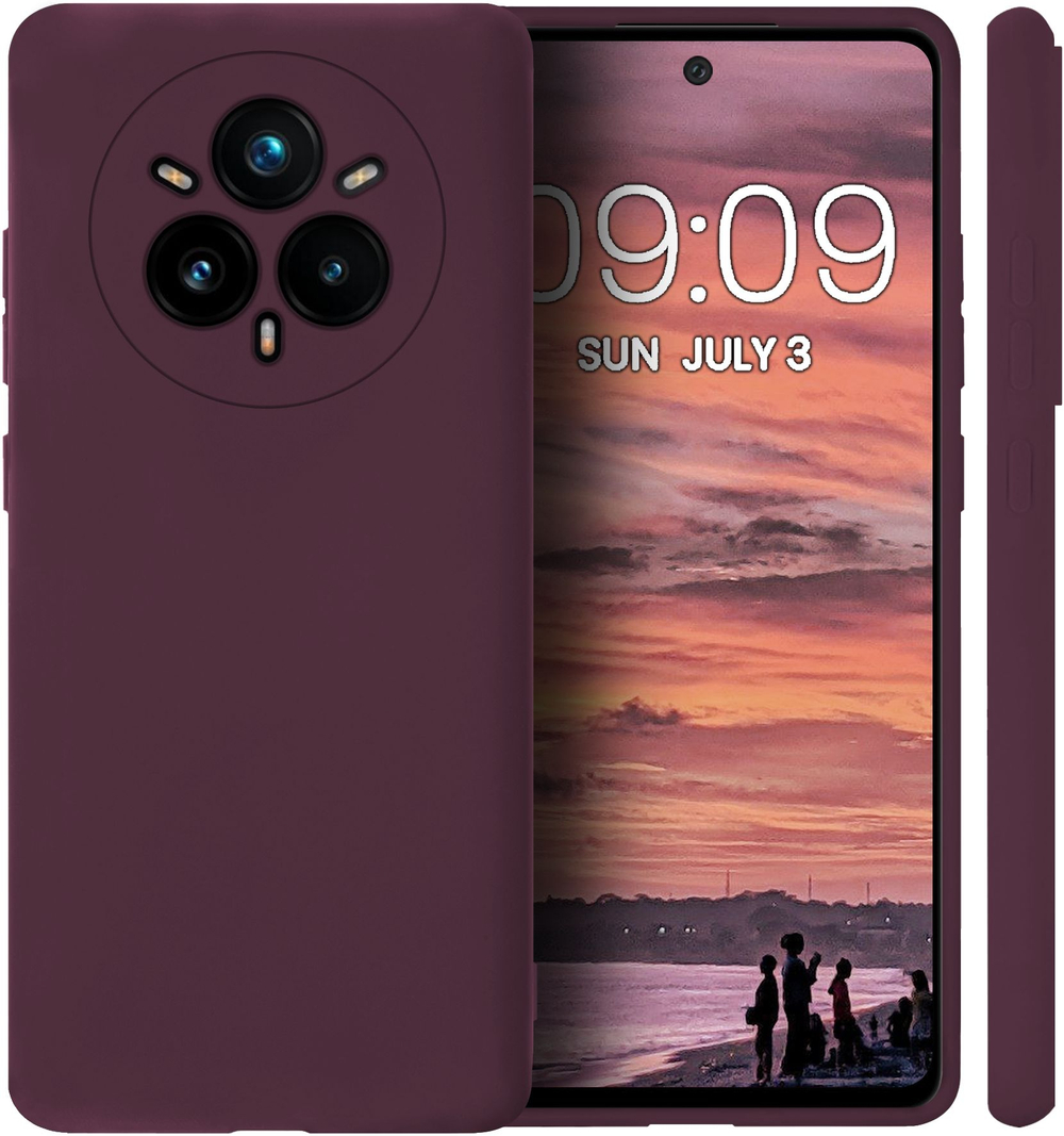Мягкий Soft Touch чехол из силикона для REALME 14 PRO PLUS с бархатной подкладкой