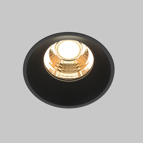 Встраиваемый светодиодный светильник Maytoni Round DL058-7W2.7K-TRS-B
