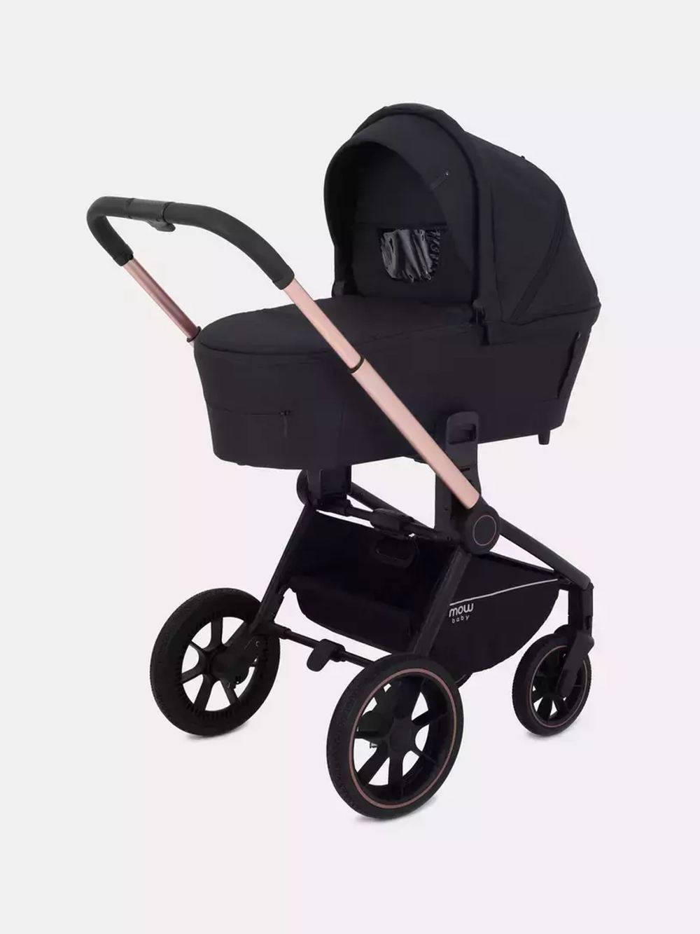 Коляска детская MOWBaby "ZOOM"PU (2в1) RA086 Gold Black