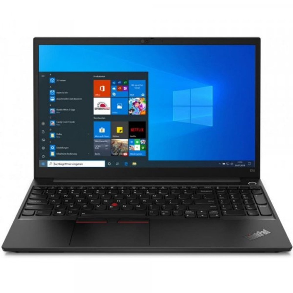 Ноутбук ThinkPad E15 Gen 2 15,6" FHD (1920x1080) IPS 250N, i5-1135G7, 8GB DDR4 3200 SODIMM, 256GB SSD M.2, Intel Iris Xe, WiFi, BT, FPR, IR Cam, 45Wh, 65W USB-C, Win 10P64 ENG, Black 20TD004PMH