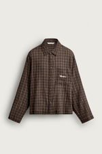 РУБАШКА В КЛЕТКУ С КОНТРАСТНОЙ ВЫШИВКОЙ — ZARA