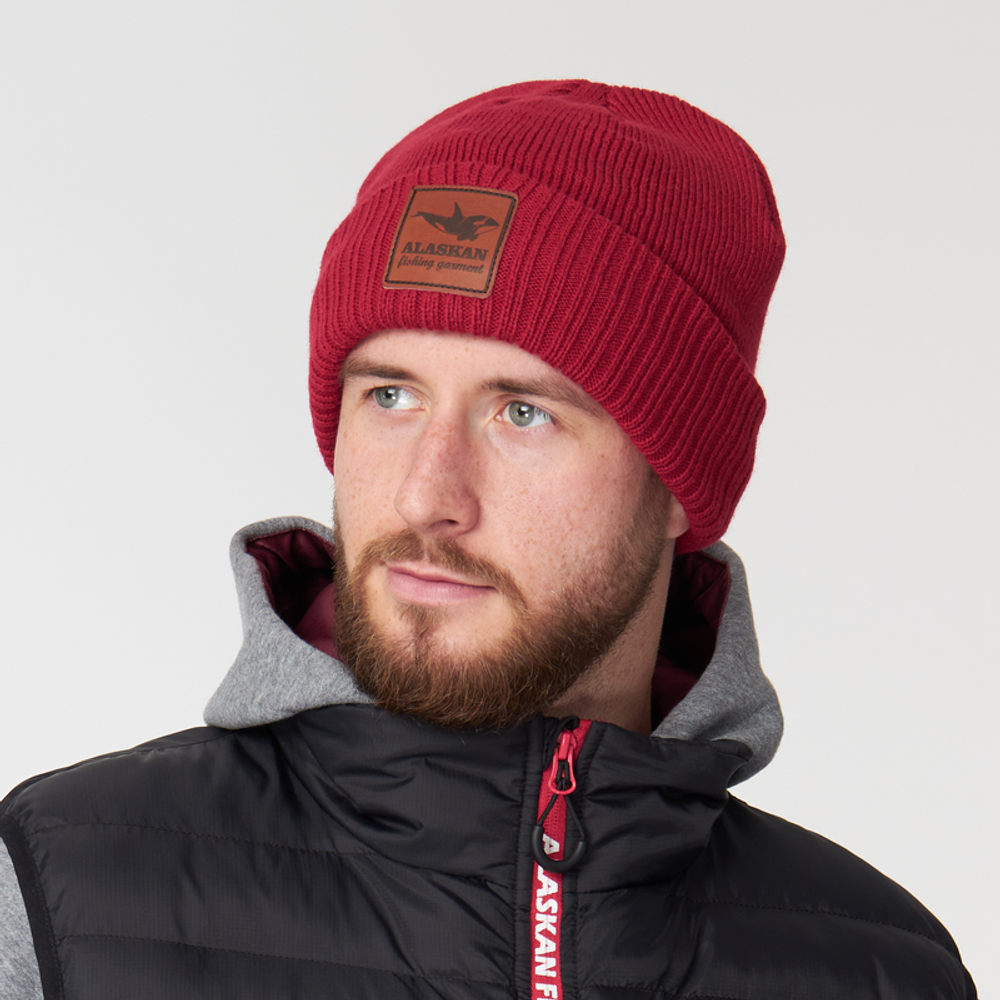 Шапка Alaskan Hat Beanie красная (AWC037R)