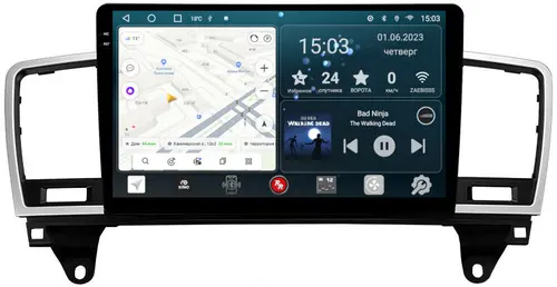 Магнитола для Mercedes-Benz ML W166, GL X166 2011-2015 (NTG 4.5) - RedPower 270 Android 10, Быстрая, QLED+2K, CarPlay, SIM-слот