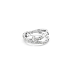 HYPERBOLA:RING 2 ROW WHITE/RHS 52