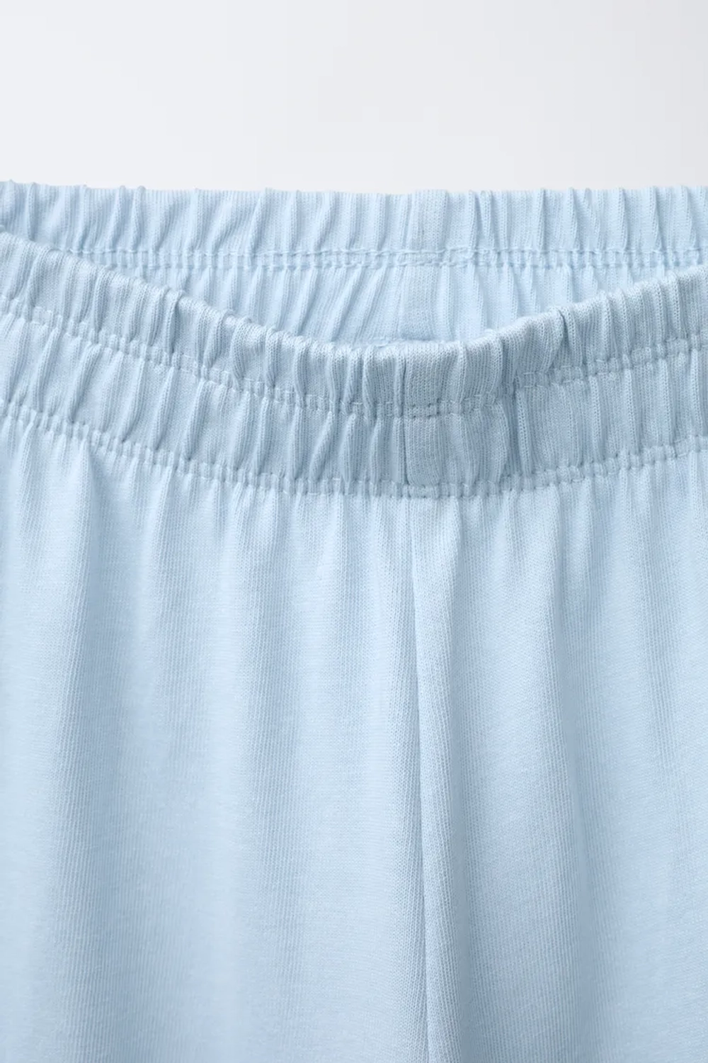 ZARA ПЛОТНЫЕ БРЮКИ WIDE LEG, НЕБЕСНО-ГОЛУБОЙ