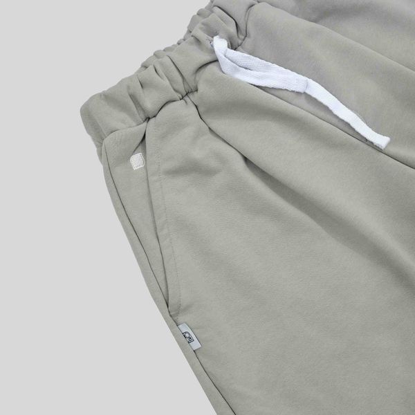 Брюки Baggy Trousers Logo Drizzle серые - фото 5