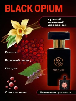 Духи с феромонами по мотивам Black Opium (30 мл.)