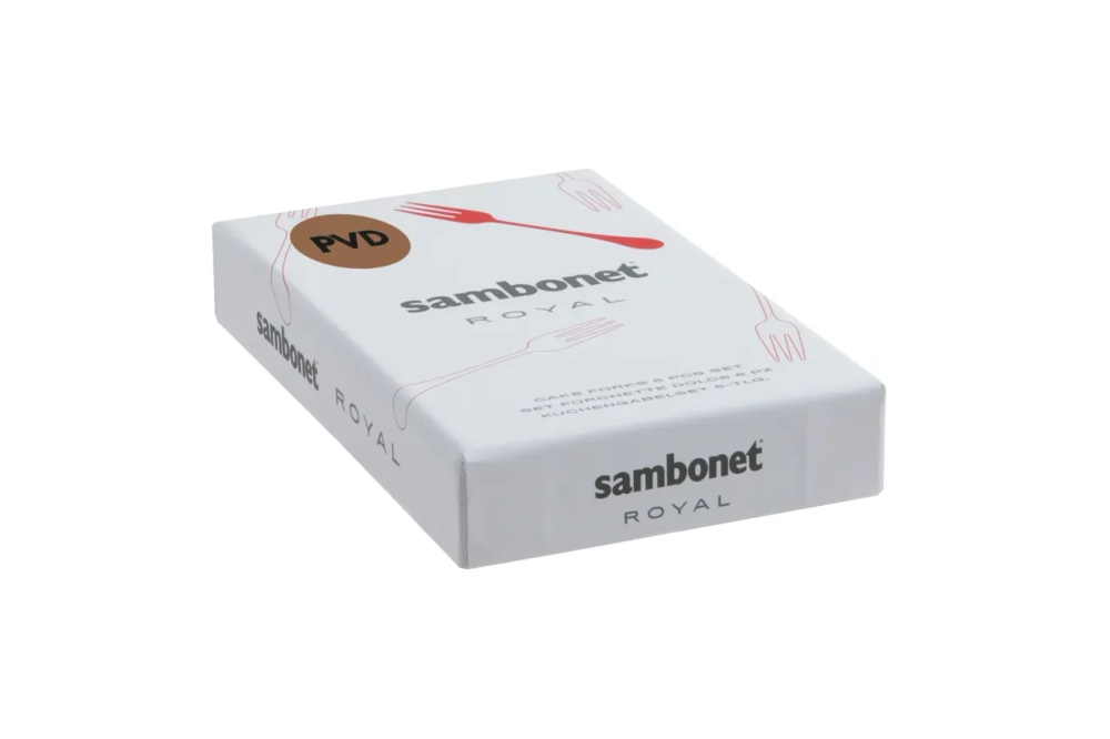 Sambonet Набор из 6 золотых вилок с королевским PVD-покрытием. 52763GA5