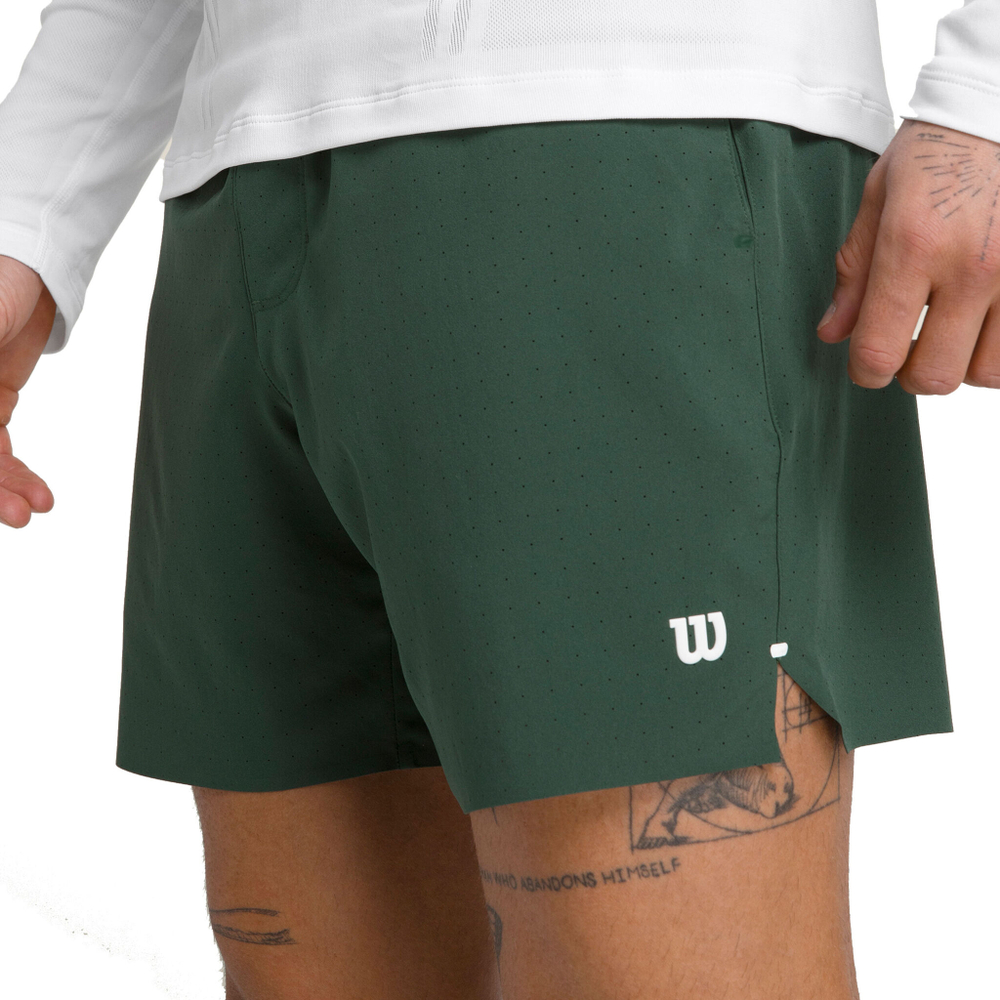 Мужские теннисные шорты Wilson Tournament 7in Shorts Men - Green