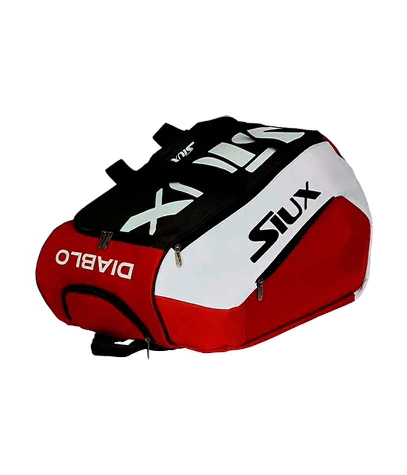 Сумка для падел Siux Diablo Sanyo White-Maroon, большая вместимость