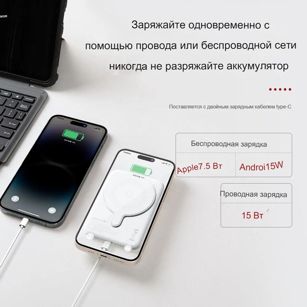 Магнитный аккумуляторный блок Nillkin MagSafe PowerStone
