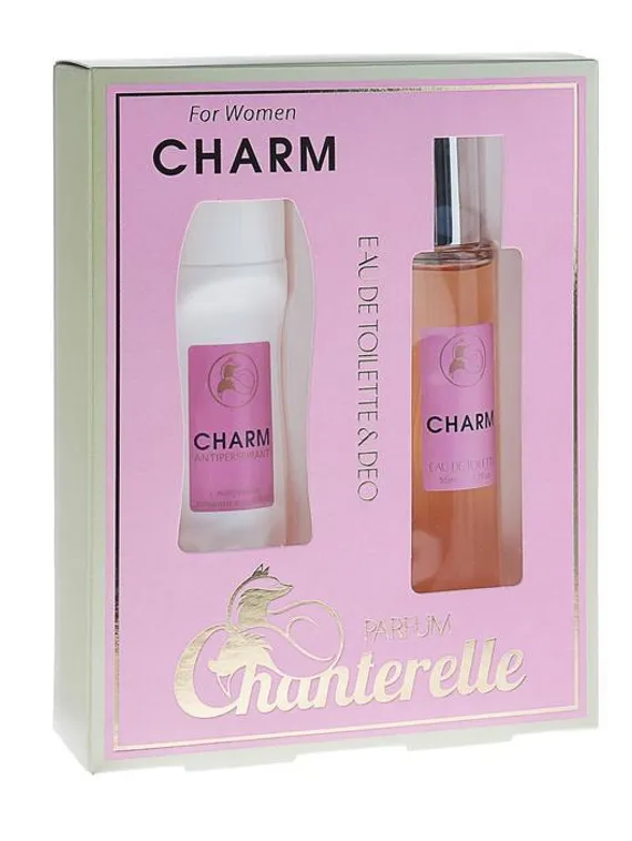 Подарочный набор для женщин Charm: Туалетная вода +дезодорант -антиперспирант