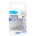Бисер Preciosa прозрачный с алюмин.центром 10/0 (2.3 мм), круг.отв, 100 г (5х20 г)