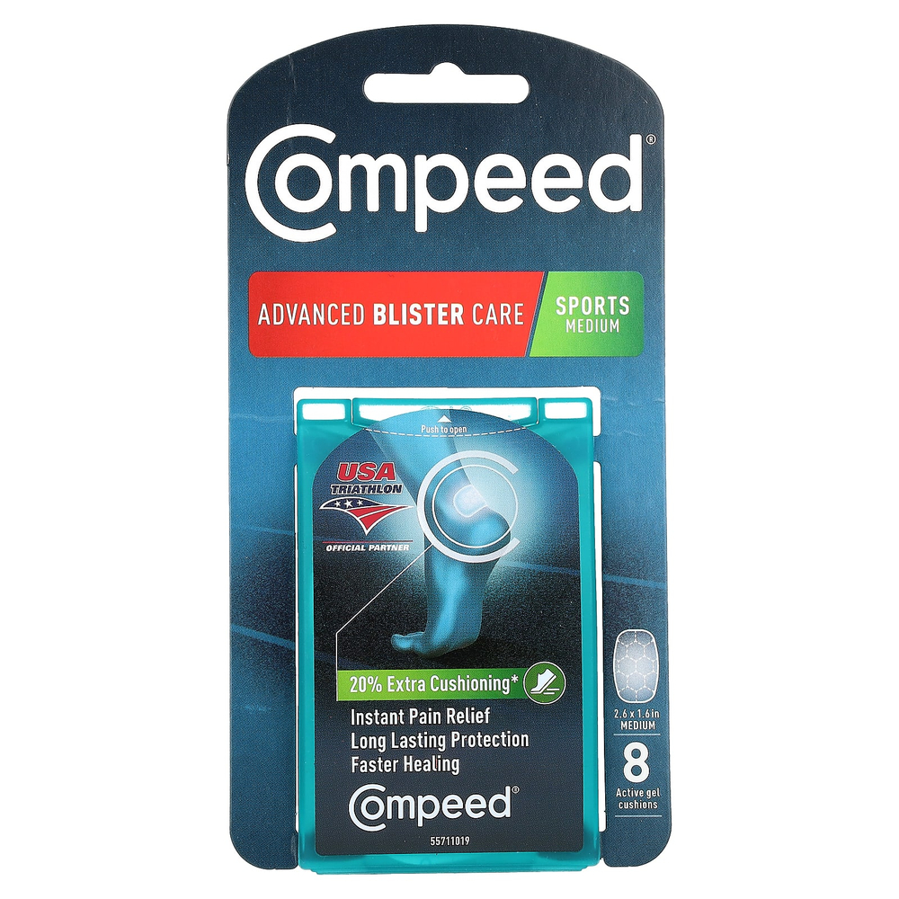 Compeed, Advanced Blaster Care, средство для физической активности, 8 активных гелей