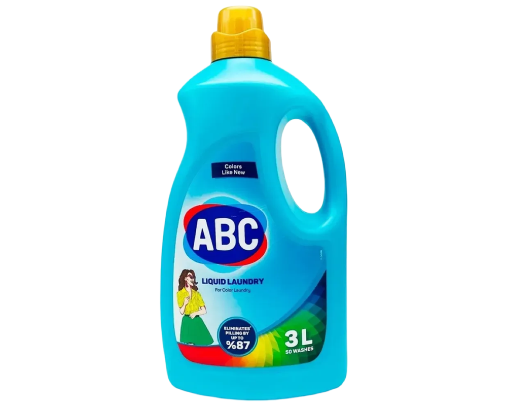 Жидкий Стиральный порошок ABC для цветных 3л