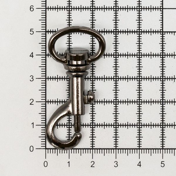 Карабин металл 19.0 мм (53х24 мм), чер.никель, 10 шт