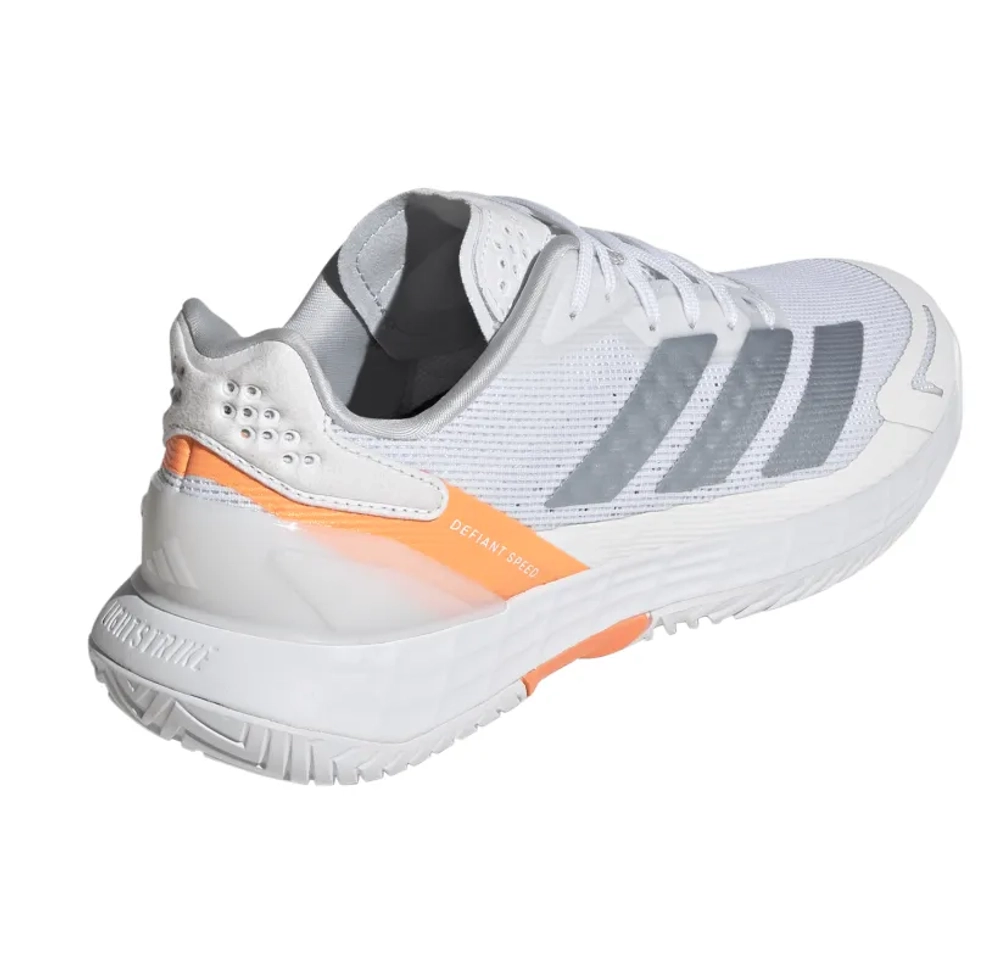 Женские теннисные кроссовки Adidas Defiant Speed 2 W - cloud white/halo blue/beam orange