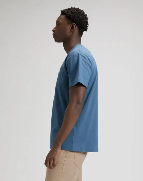 Футболка мужская LEE SS SMALL LOGO TEE ACADEMY BLUE