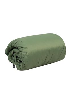 Спальный мешок летний Naturehike LW180, зеленый (NH21MSD09), молния справа