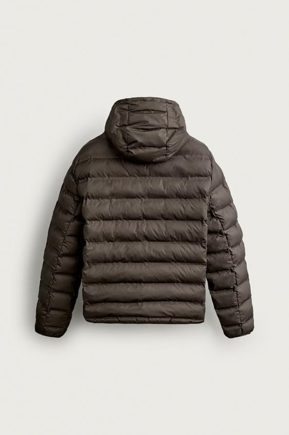 ZARA ЛЕГКАЯ СТЕГАНАЯ КУРТКА WATER REPELLENT, РОЗОВАТО-КОРИЧНЕВЫЙ