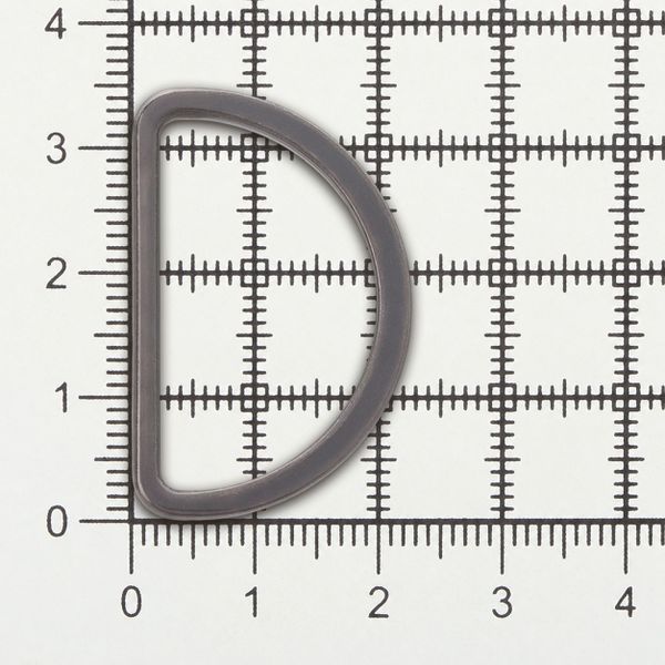 Полукольцо литое металл 30.0 мм (in), (внешн. 35х23 мм), 2 шт, Hobby&Pro, чер.никель