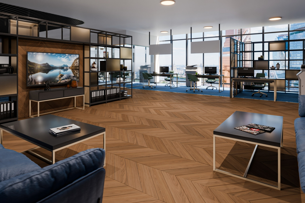 Кварц-винил SPC Damy Floor Chevron SPC 5 мм БЛУА 1.676 м2