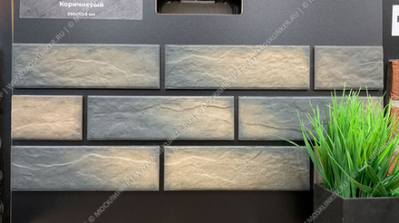 Beryoza Ceramica, Brick House Коричневый, 250x75x7 - клинкерная фасадная плитка