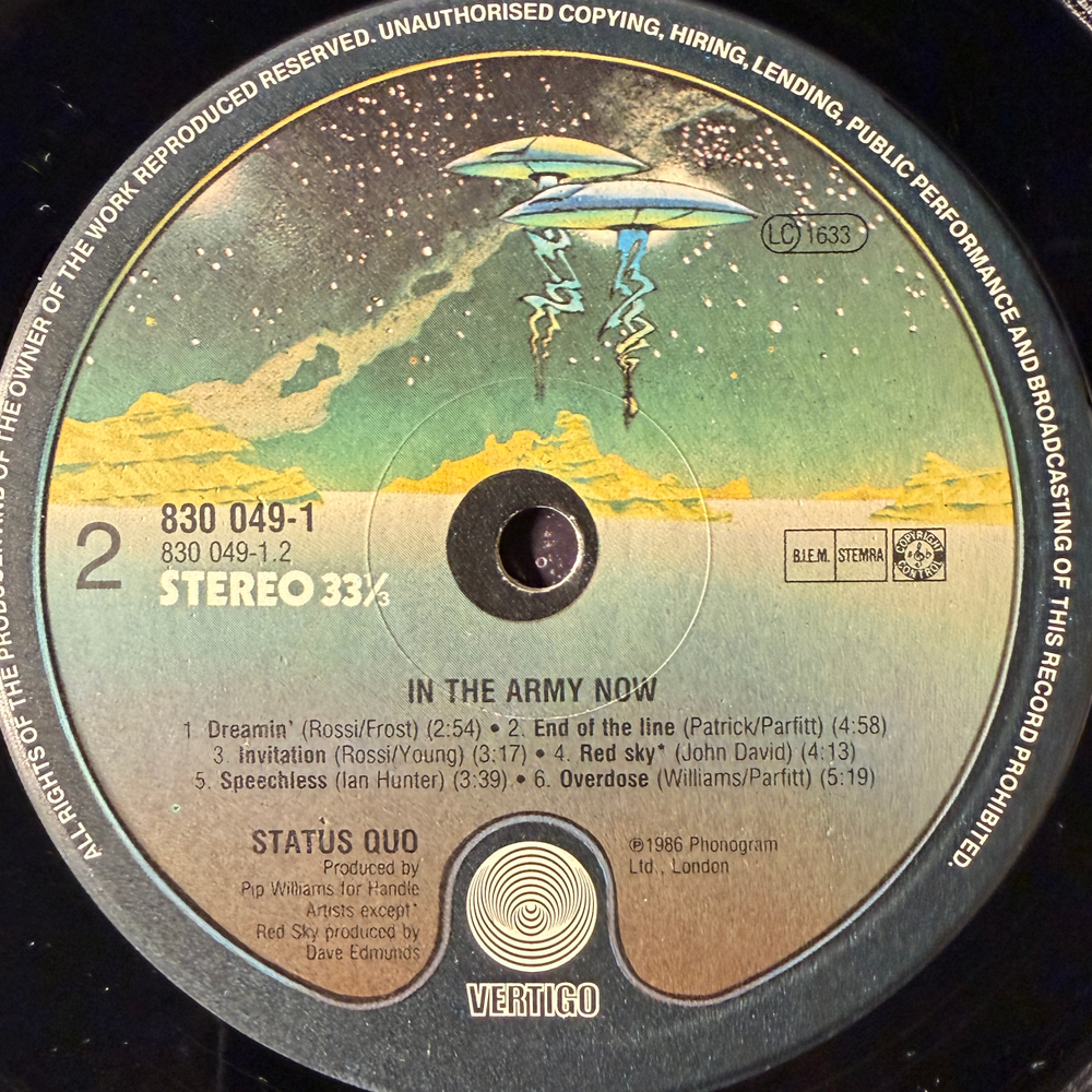 Status Quo - In The Army Now (Голландия 1986г.)