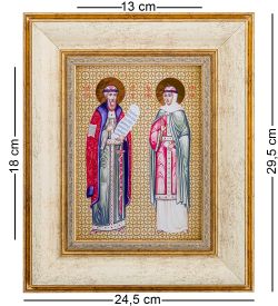 ART-905/6 Панно «Святые Петр и Феврония»
