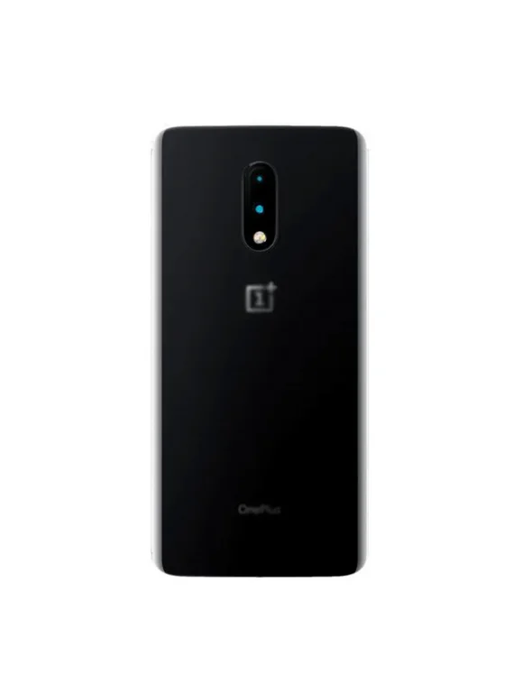 Задняя крышка для OnePlus 7 серая (Mirror Gray) со стеклом камеры