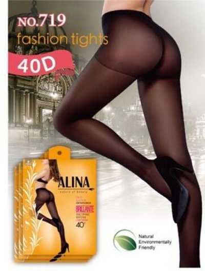 Эластичные колготки с шортиками ALINA 40 дэн 20 шт.