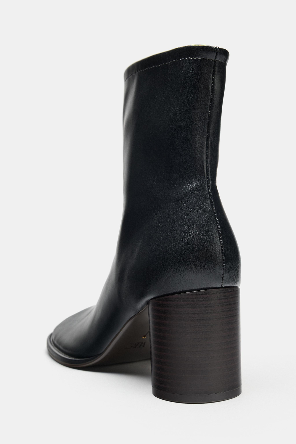 ZARA БОТИЛЬОНЫ НА КАБЛУКЕ, ЧЕРНЫЙ