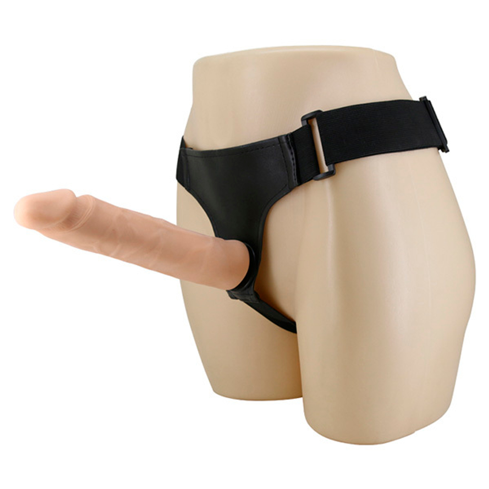Гибкий страпон-реалистик 21,5см на трусиках Baile Mildred Strap On Super Belt BW-022047