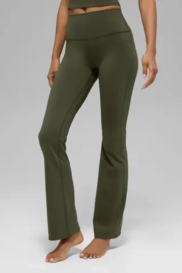 Alo yoga Леггинсы Softsculpt Bootcut с высокой талией, оливково-зеленый