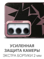 Дизайнерский чехол из пластика для SAMSUNG GALAXY A35 с усиленной защитой камеры и глянцем