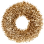 Венок декоративный TINSEL «Яркие переливы» 38 см, Шампань