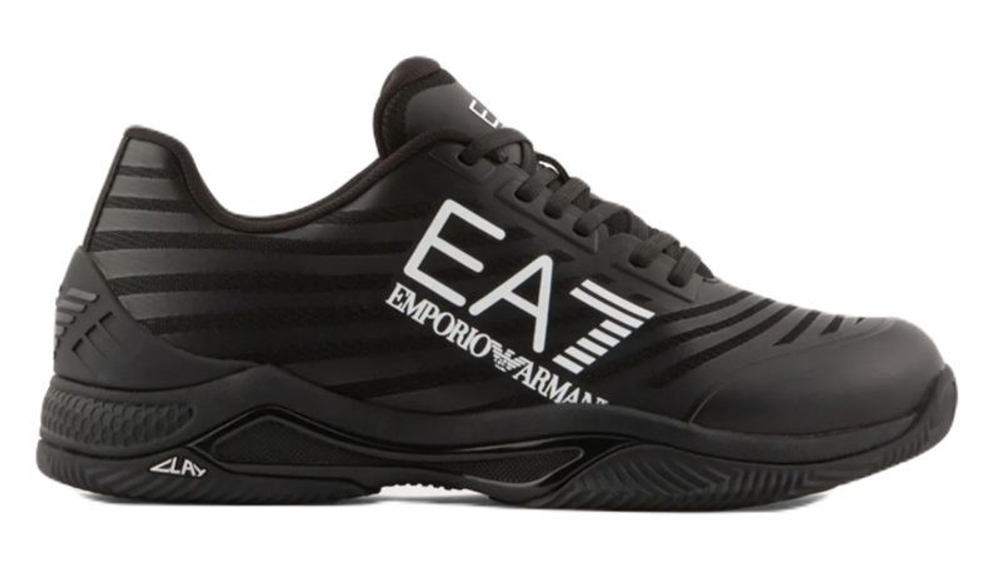 Мужские кроссовки теннисные EA7 Unisex Woven Sneaker Clay - черный