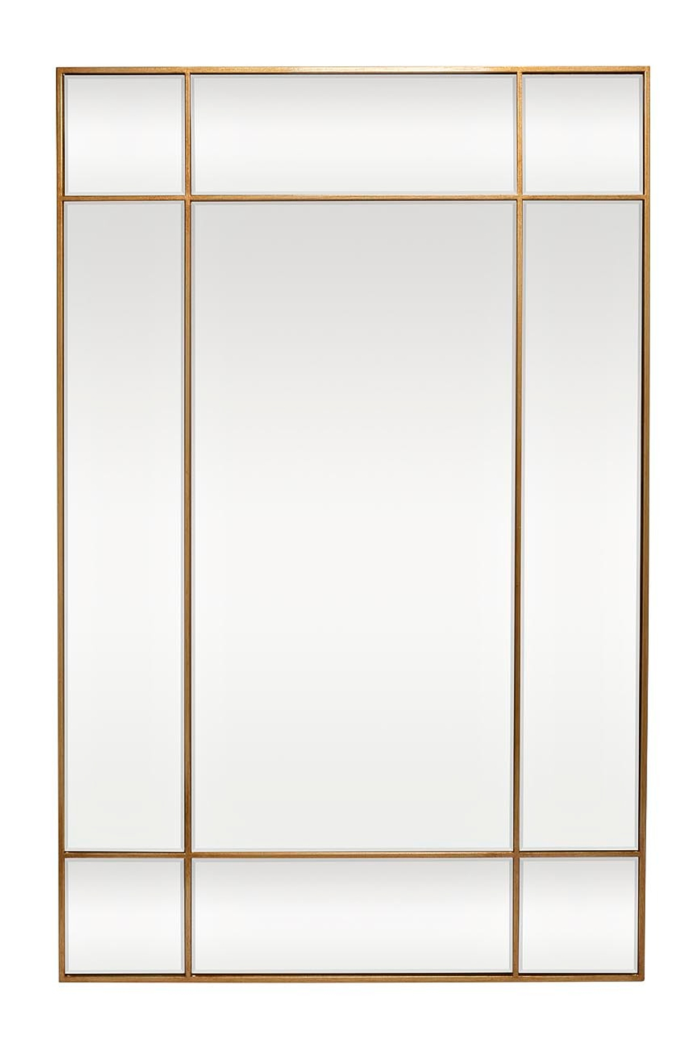 Зеркало декоративное 90x140см Garda Decor в стальной раме золотого цвета