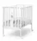 Детская кроватка на колесах Erbesi Mini Charly White/Grey
