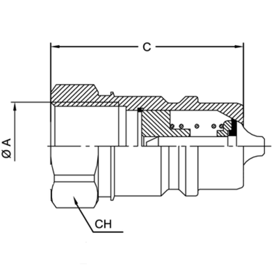 БРС ISO A BSP 1.1/2 - D1.1/2 Ниппель VSAA