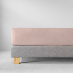 Простыня на резинке 100x200 Estella 400 rosa светло-розовая